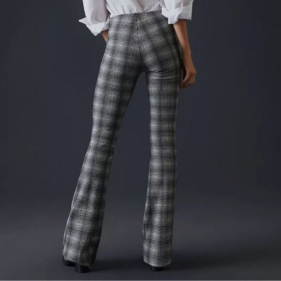 Anthropologie Maeve Plaid Bootcut Pants Small - Picture 1 of 15